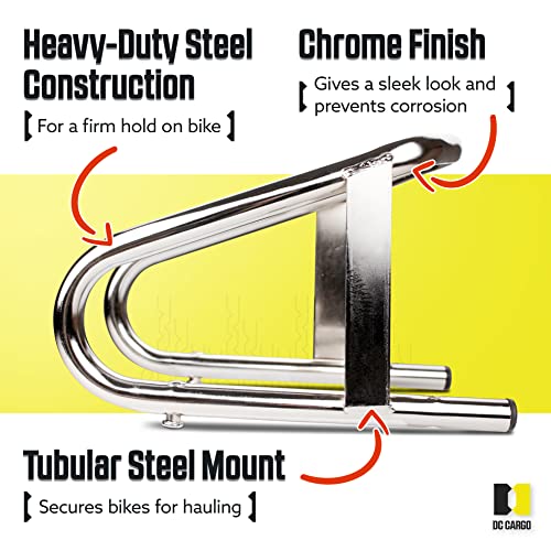 Dc Cargo Mall 2-Pack, Dirt Bike Wheel Chocks For Trailer, Pick-Up Truck, Or Garage - Motorcycle Wheel Chock - Removable Or Permanent Installation - Fits Wheels 5 ½ In Wide #TOP2