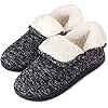 VONMAY Women's Slippers Boots Memory Foam Fuzzy Booties House Shoes Winter Warm Indoor Outdoor, Dark Grey, Size 10