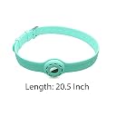 Xtore Dog Collar Case Compatible with Apple Air-Tag | Adjustable Skin Friendly - (Pack of 1, Sea Green) - NO AIR-Tags Included gallery image