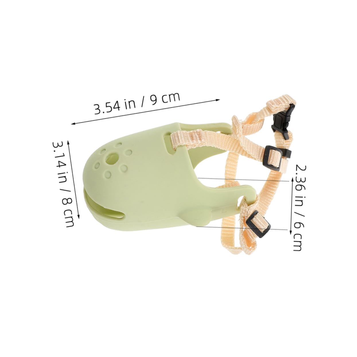 Yardwe Bark Dog Muzzle for Dogs Breathable Soft Plastic Basket Prevent Biting and Licking Muzzle for Cats and Dogs Calm Your Pet Excessive Barking