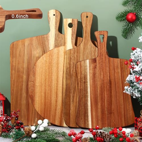 Set de 4 Tablas de Cortar de Madera de Acacia con Asa miniatura 6