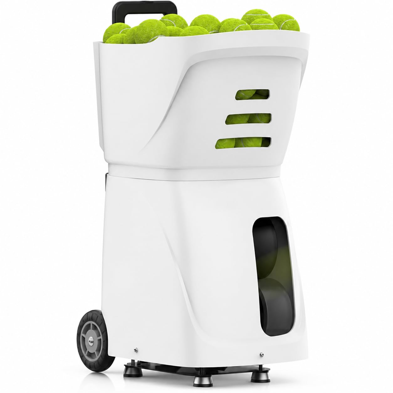 Máquina portátil de pelotas de tenis con aplicación y control remoto