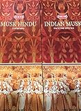 fabricado en India por HEM HEM Incienso Indian Musk - 6 Cajas x 20 Varillas