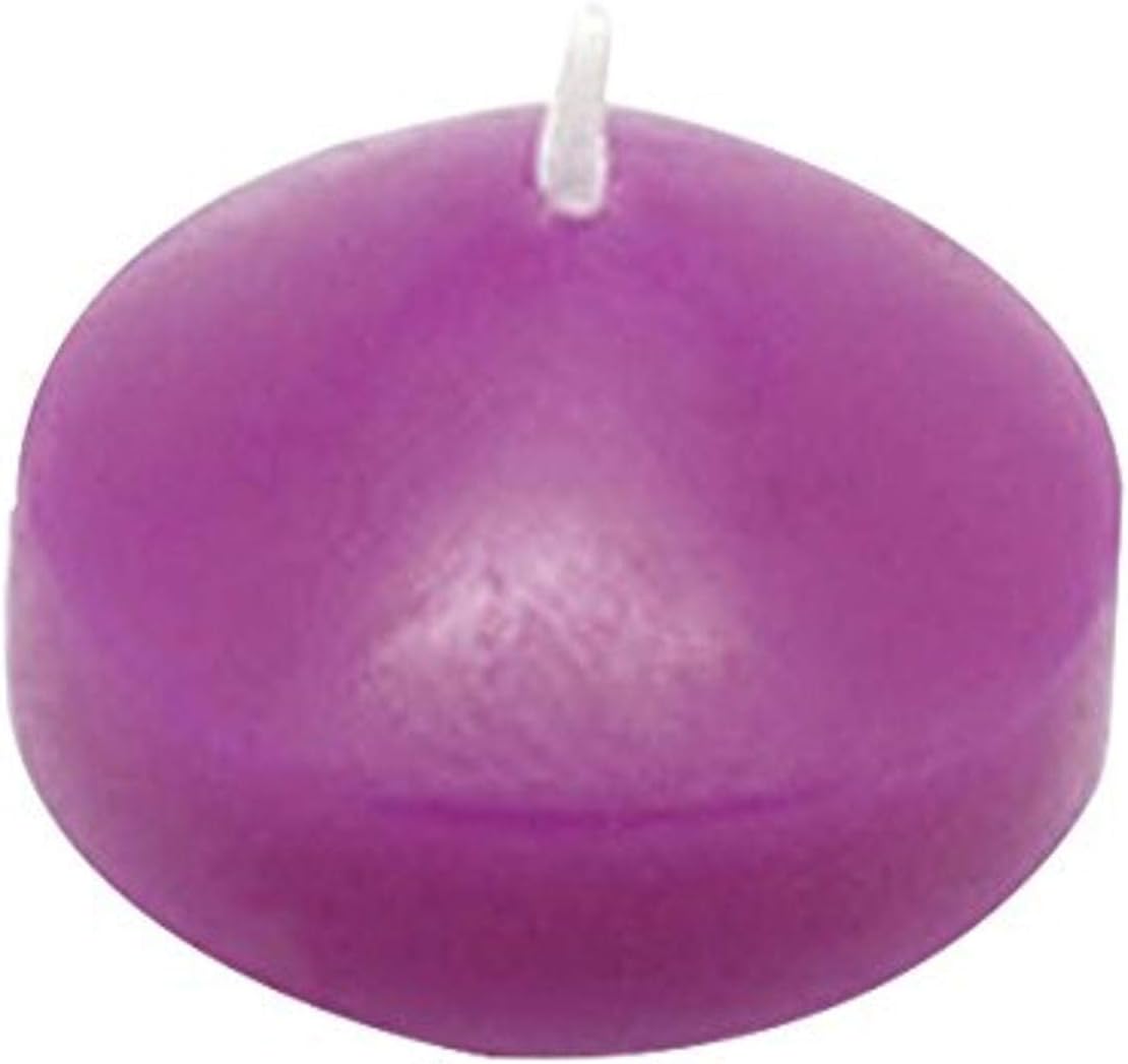 Zest Candle CFZ-018_6 144-Piece Floating Candle, 1.75", Purple