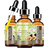Botanical Beauty Organic French PLUM OIL 100% Pure Natural VIRGIN UNREFINED Cold-Pressed Carrier Oil for Face, Skin, Body, Hair, Lip, Nails. Rich in Vitamin E, Omega 6, Omega 9 (1 Fl Oz)