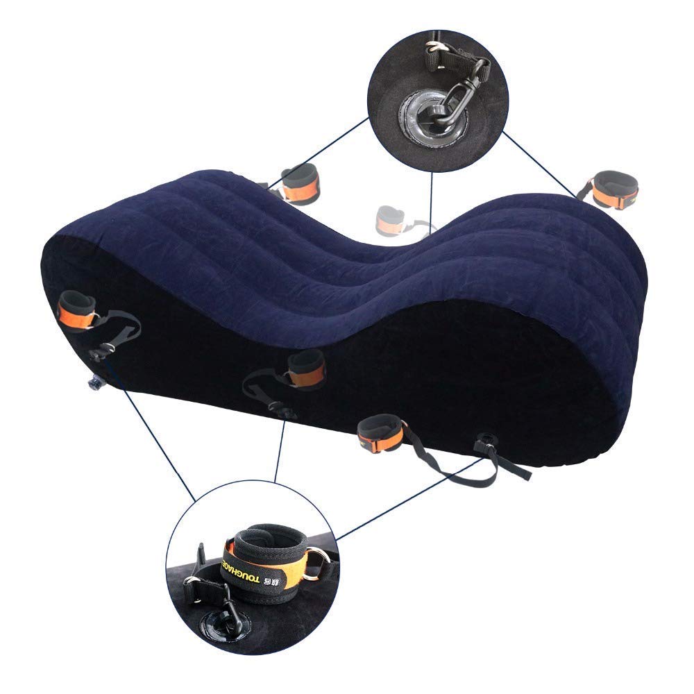 Ultimate Pleasure Inflatable Sex Pillow - Intimate Adult Toy for Couples, Dildo Mount, Sex Chair, and Storage Solution Sex Furniture for Bedroom