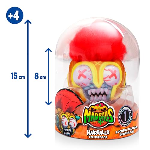 Bizak 64432950-2 Madballs, Monsterbälle mit Haar und Squishme-Textur, Extreme Abschreckung, 6 Designs zum Sammeln, ab 4 Jahren