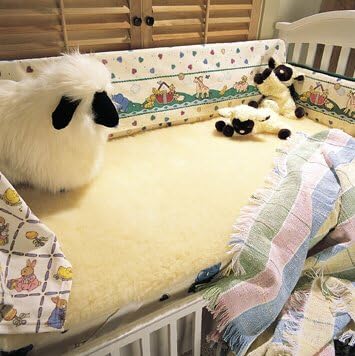 1085 - Snugsoft Elite Crib Wool Mattress Pad Cover - Natural - C...