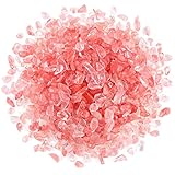 1.1 Lb (500 g) Decorative Glass Pebbles Irregular Shaped Stones Small Tumbled Chip Crystal Gravel Cr