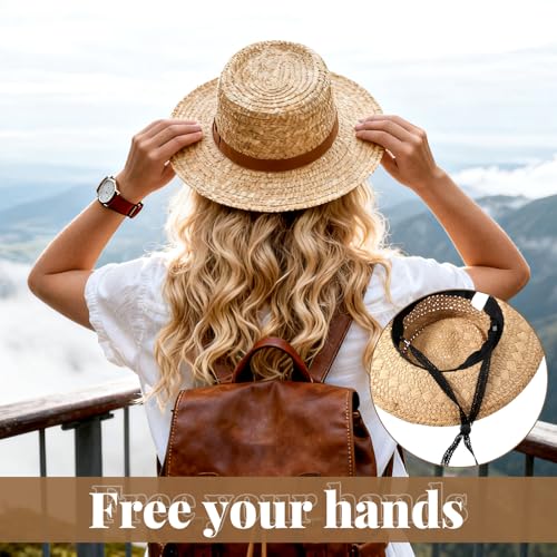3 piezas de correas ajustables para sombrero con clips anti-pérdida miniatura 4