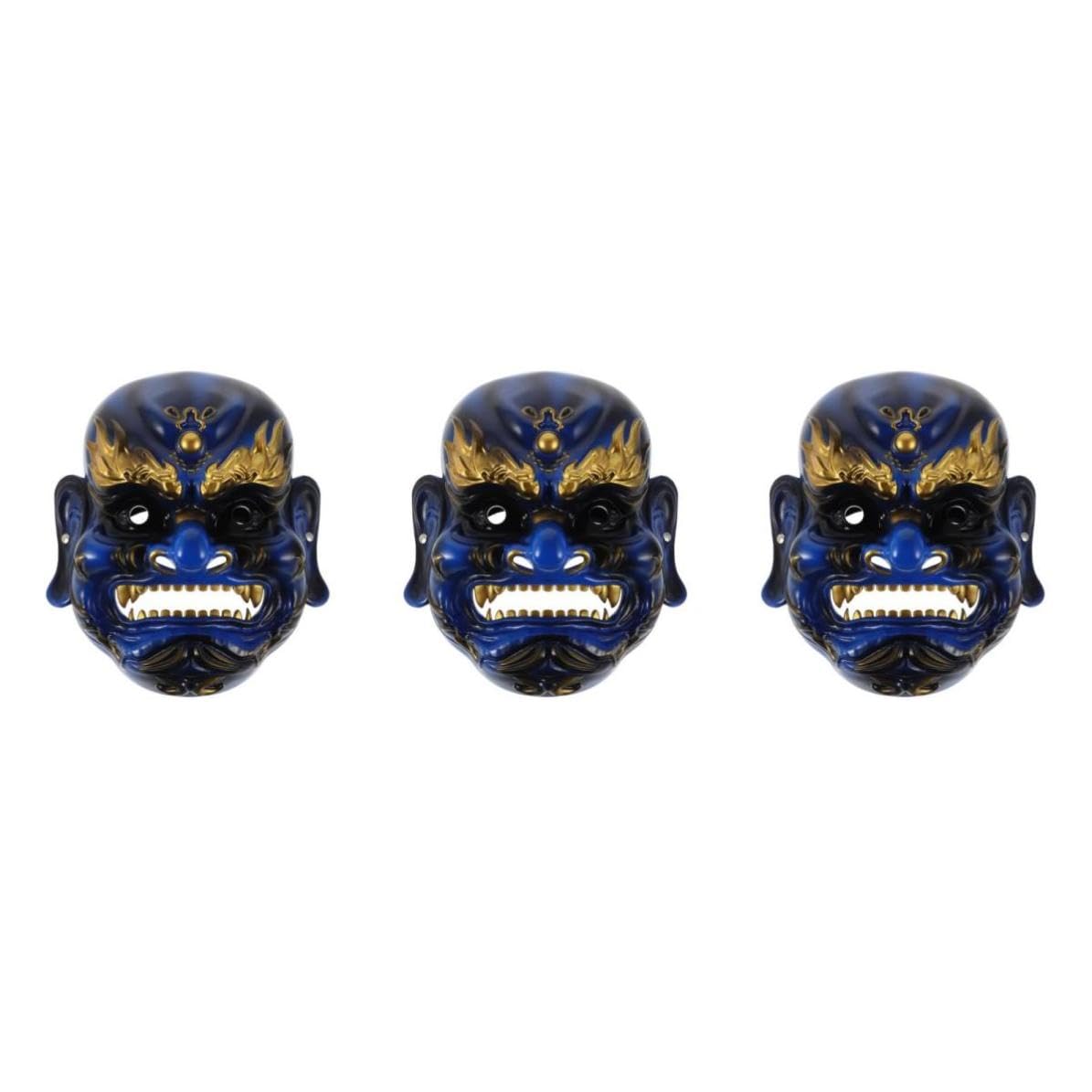 Healeved 3 Stück Maske des Gottes des Reichtums aus Kunstharz für