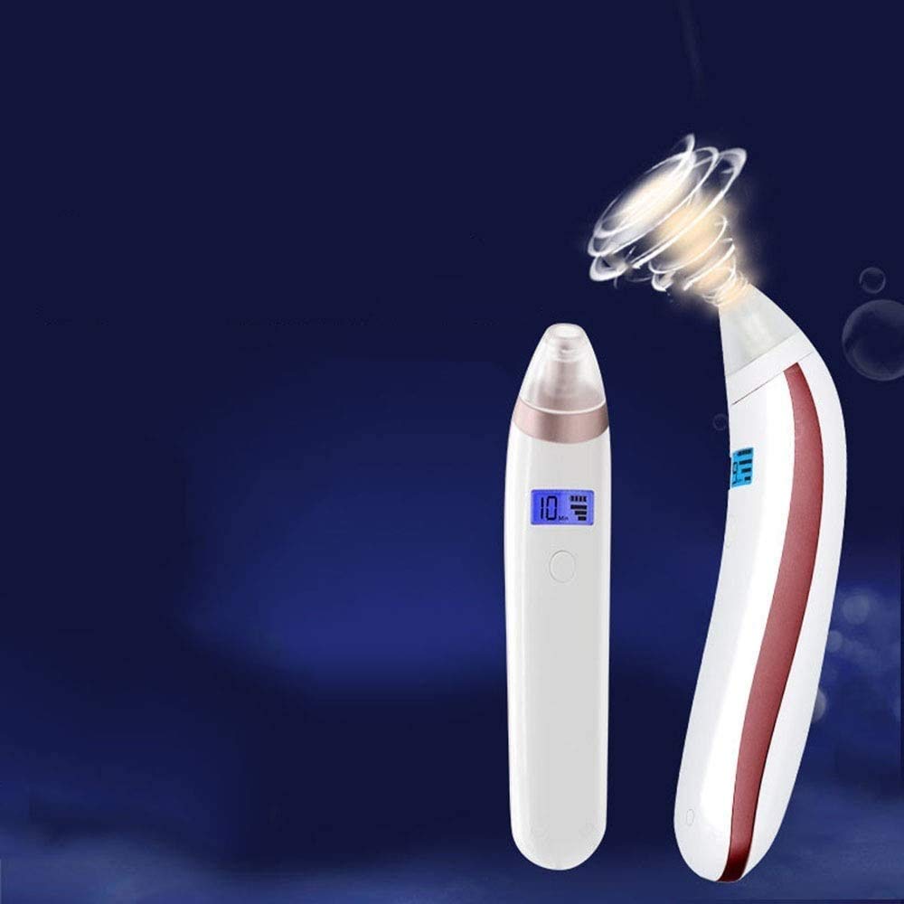Black Vacuum Cleaner, Vacuum Pore Facial Removal Black, Portable Suction Tool USB Rechargeable Facial Pore Cleaner Suction