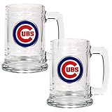 MLB Two Piece 15-Ounce Glass Tankard Set- Primary Logo
