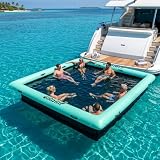 Inflatable Yacht Modular Pool Floating Dock Swim Platform with Safety Net