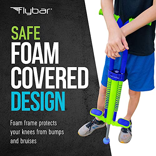 Image of Flybar Master Pogo Stick for Kids Ages 9+, 80-160 lbs - Easy Grip Handles - Active Exercise Toy for Tweens & Teens - Outdoor Toy with Non-Slip Foot Pegs for Boys and Girls - No Assembly Needed