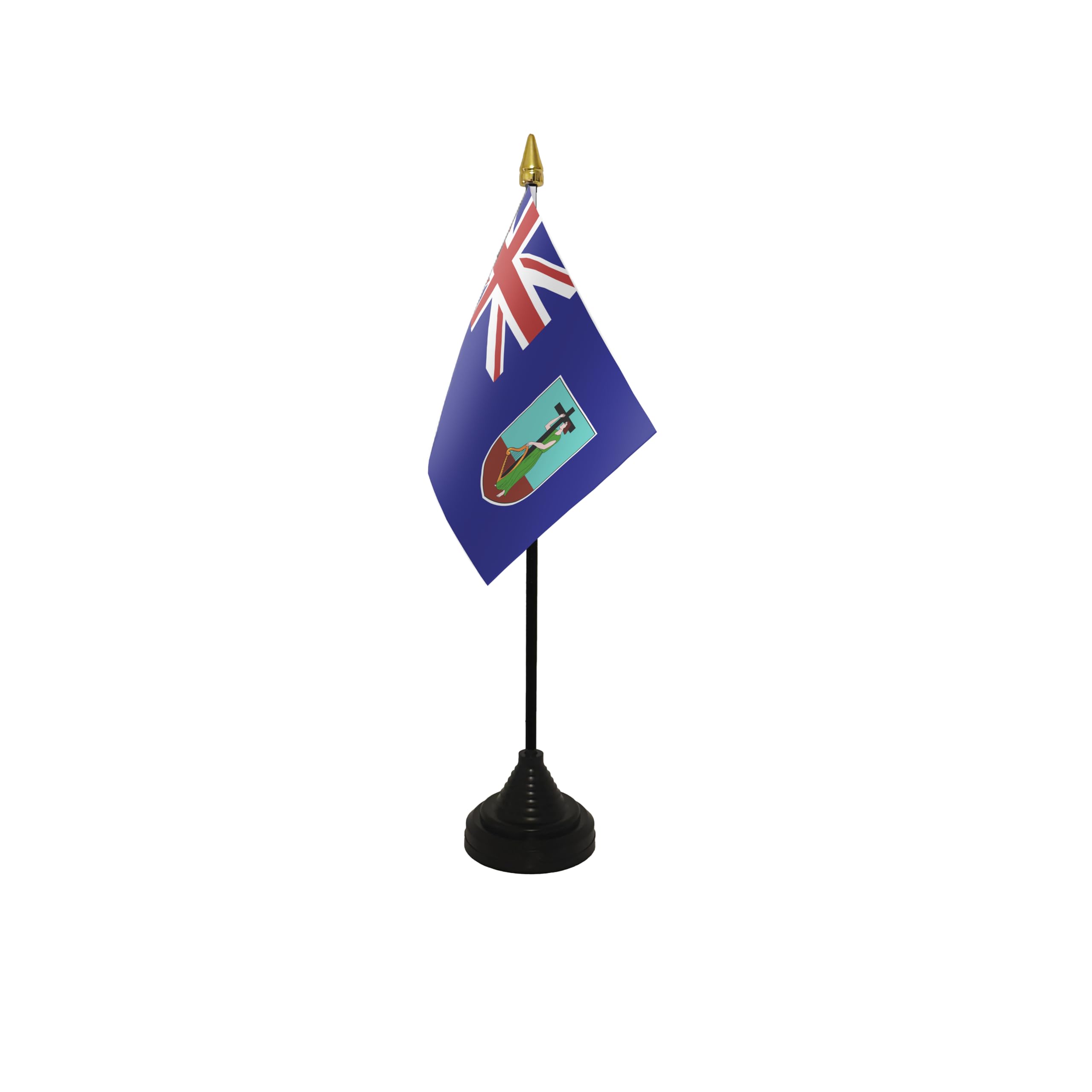 Flagtex Montserrat Small Table Flag With Black Base