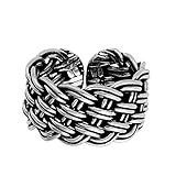 Photo Gallery silverly anello uomo donna argento sterling 925 ossidato a fascia 10 mm grosso intrecciato Photo Gallery silverly anello uomo donna argento sterling 925 ossidato a fascia 10 mm grosso intrecciato