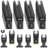 Tooltrail 56PCS Oscillating Tool Blades,Universal Multi Tool Blades for Wood,Plastic and Metal,Oscillating Saw Blades Fit Dewalt Ryobi Milwaukee Rockwell Fein (56)