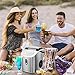 Nugget Countertop Ice Maker with Soft Chewable Ice, 34Lbs/24H, Pebble Portable Ice Machine with Ice Scoop, Self-Cleaning, One-Click Operation, for Kitchen,Office Stainless Steel Silver