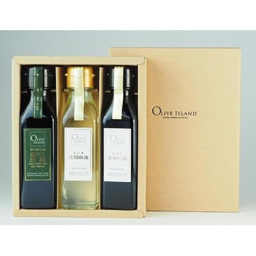 瀬戸内果実EXVオリーブオイル・えごま油・あまに油 120ml 3本入り ギフトセット