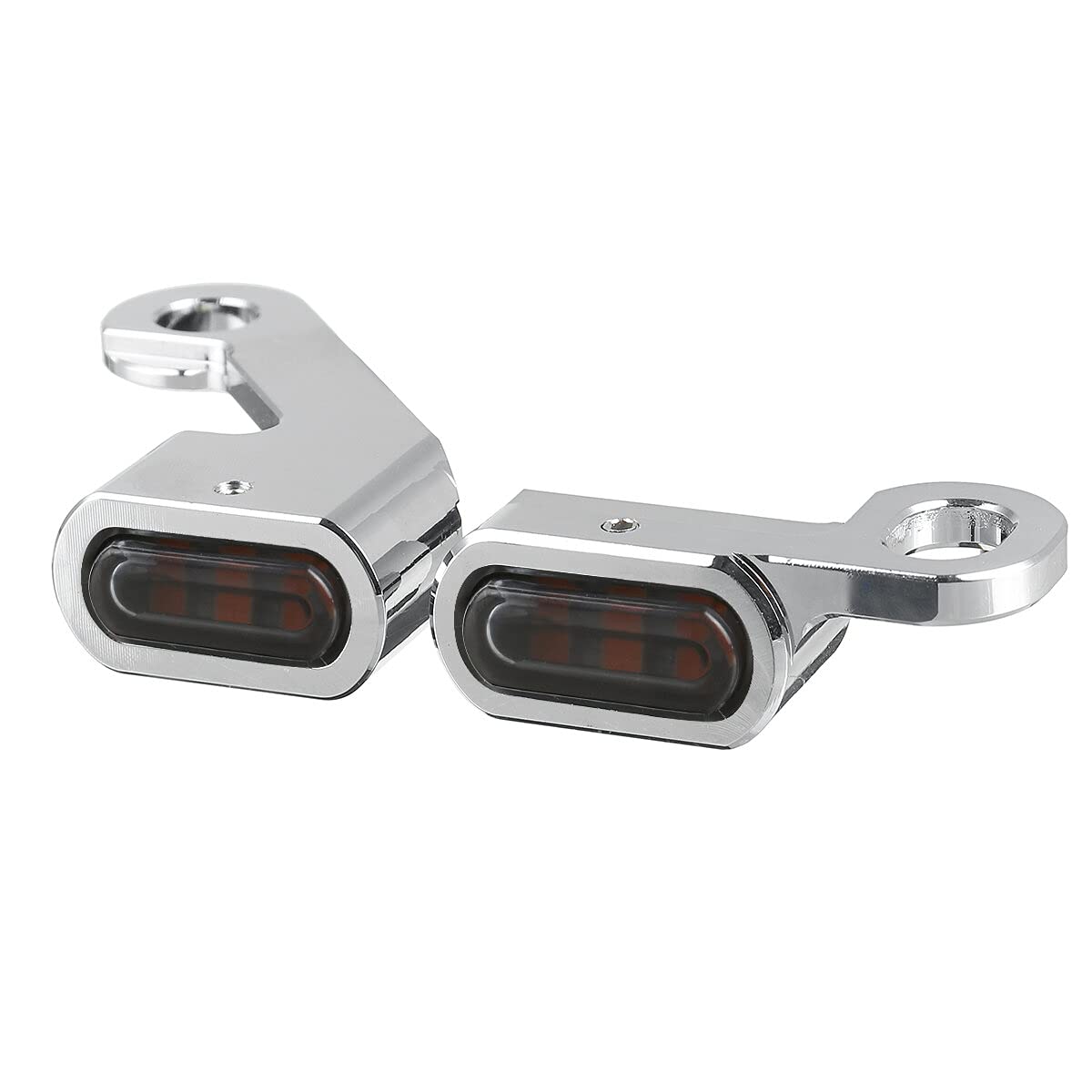 2Szt 12V Motocykl Amber Led Mini Kierunkowskaz Kierunkowskaz Lampa Do Jazdy Harley - Czarny
