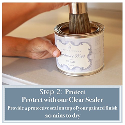 Amitha Verma Chalk Finish Paint, No Prep, One Coat, Fast Drying | Diy Makeover For Cabinets, Furniture & More, 4 Ounce, (Provence Blue) #TOP3