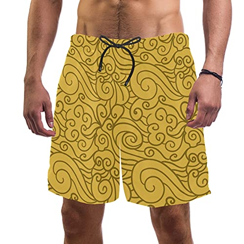 Short de bain pour homme multicolore avec doublure en maille respirante
