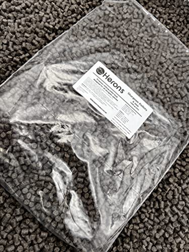 HERONS - Premium Sturgeon Pellets 6mm Premium Fish Food For all Sturgeon Species Sterlets Improves Growth and Enhances Immune System High Protein Sinking Pellets - 1Kg