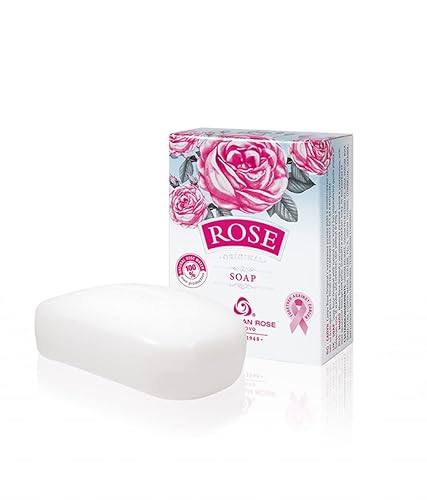 Rose Jabón corporal búlgaro con agua de aceite natural, hidratante para una piel suave y suave, limpia y nutritiva, hidrata todo tipo de piel