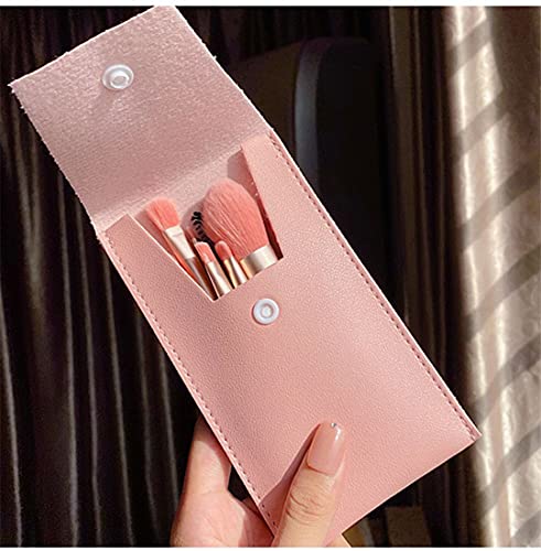 Makeup brushes 8 pieces and a high quality leather bag, easy for you to carry out,Makeup Brushes Premium Synthetic Liqui