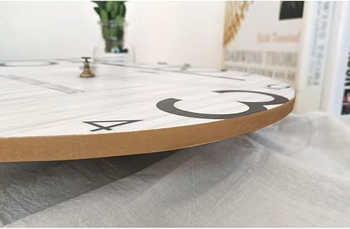 Miniatura 3 de Reloj de pared Reloj de pared de piña verde y amarilla sobre blanco, funciona con pilas, sin tictac, reloj redondo silencioso para cocina, sala de