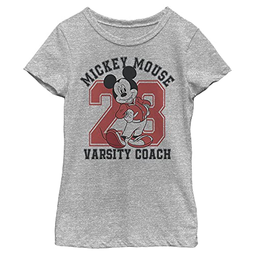 T-shirt Disney fille gris chiné coupe sport manches courtes XL