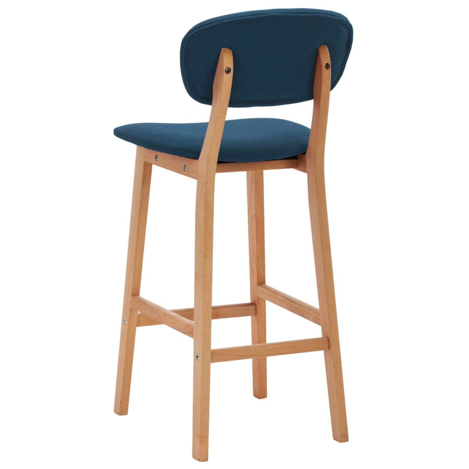 Homgoday Taburetes de bar, 2 unidades, azul de tela, silla de oficina, silla de oficina, silla de escritorio para salón o dormitorio