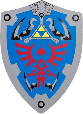 Munetoshi 20" x15" HERO Blue Link Hylian Triforce Foam Shield LARP Cosplay