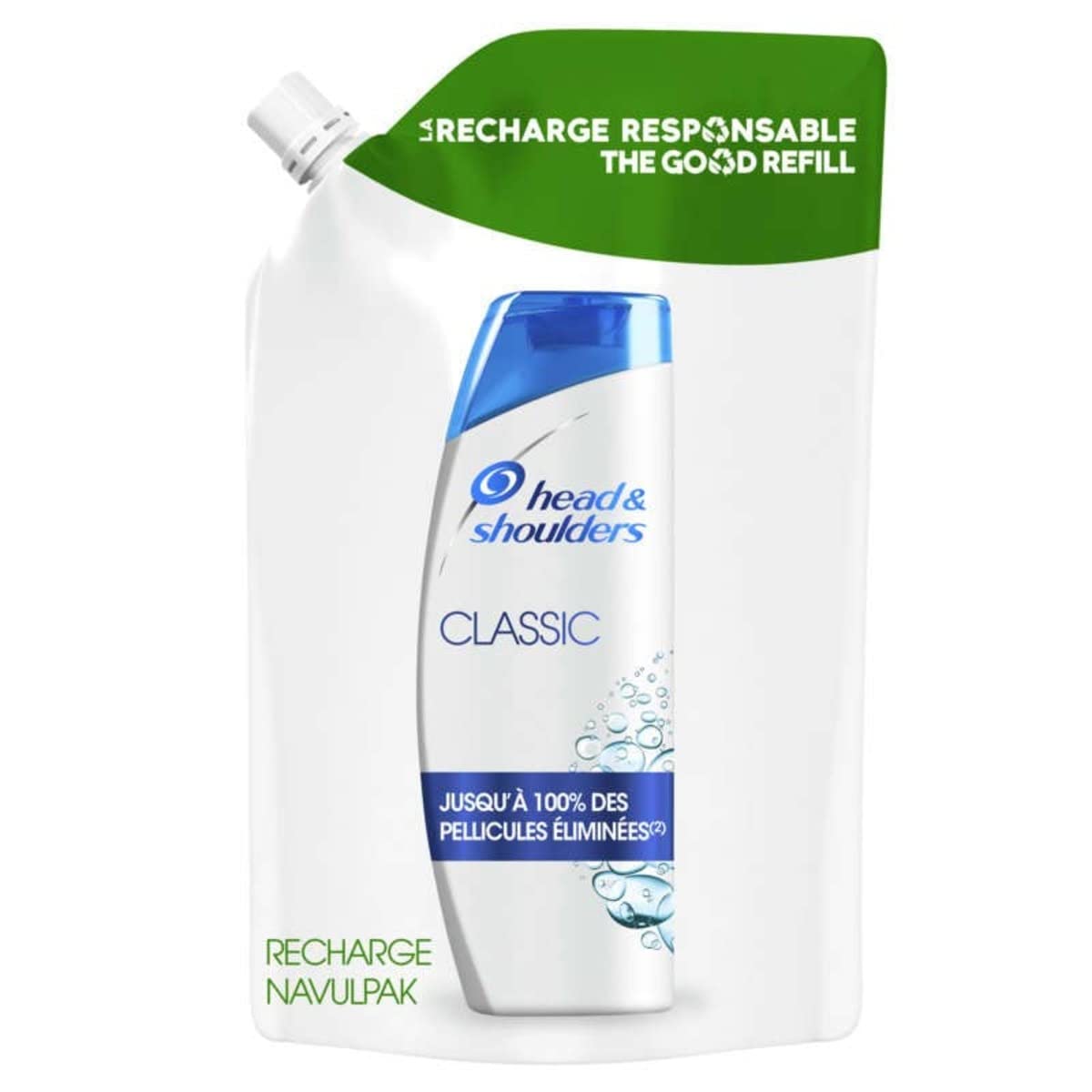 Head & Shoulders Eco Recharge Shampoing Classic 480ml.