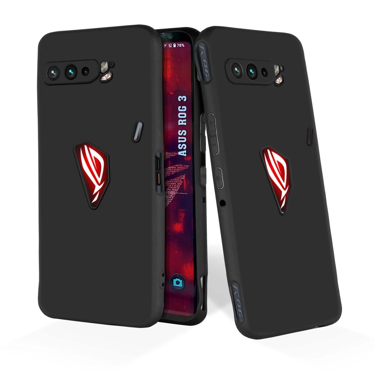 PrintWhiz Soft Silicone Mobile Back Cover Compatible with Asus Rog Phone 3 |