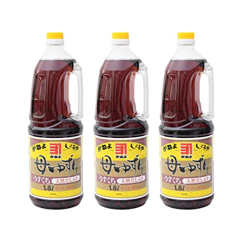 横山醸造 かねよ 母ゆずり淡口醤油 1800ml × 3本