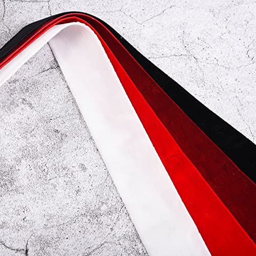 XNHIU 5 Yards Black Velvet Ribbon Vintage Christmas Ribbon for Holiday Festival Birthday Gift Wrapping Bows Making (Black, 1cm) - Image 7