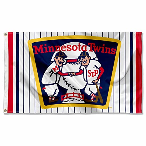 Minnesota Twins Retro Vintage Throwback 3x5 Foot Grommet Banner Flag