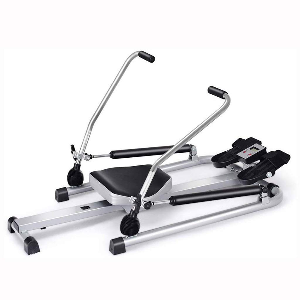 AYCDL Rowing Machine for House Use Foldable, Indoor Hydraulic Rowing Machine Exercise, Multifunctional Rowing Fitness Equipment for Men, Women and Children