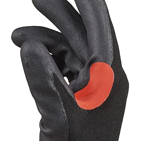 Honeywell 10 works CoreShield™ Cut Resistant Work Gloves, Black/Red, Cut Level A, Nitrile Microfoam Coating, Washable - Image 2