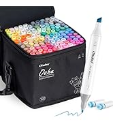 Ohuhu Marcadores de álcool 320 cores - cinzel e marcadores de arte