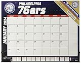 TURNER SPORTS Philadelphia 76Ers 2024 22X17 Desk Calendar (24998061583)