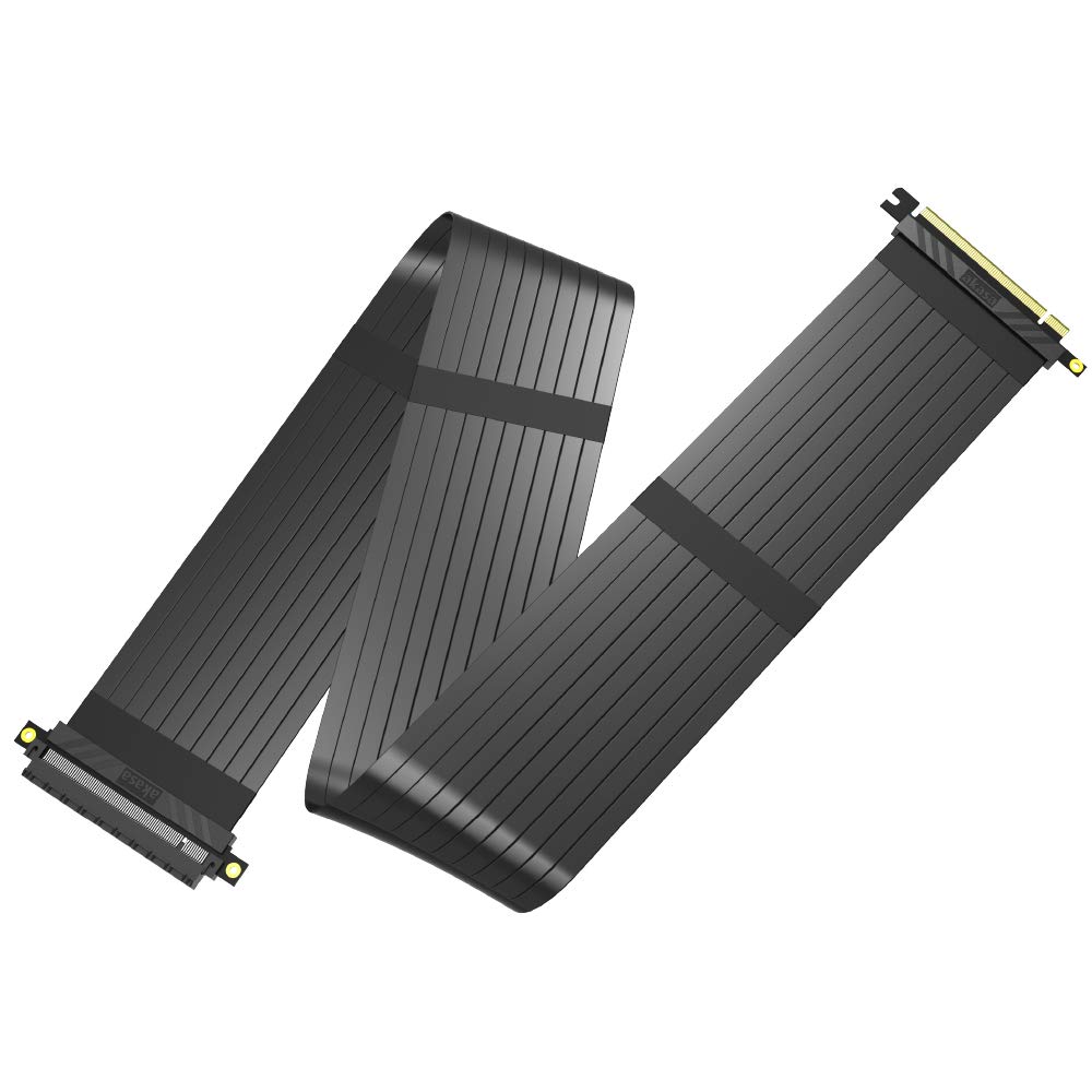 Akasa RISER BLACK XL | Kabel podnoszący PCIe 3.0 | przedłużacz PCIe | Ekranowanie EMI | 1000 mm | AK-CBPE01-100B