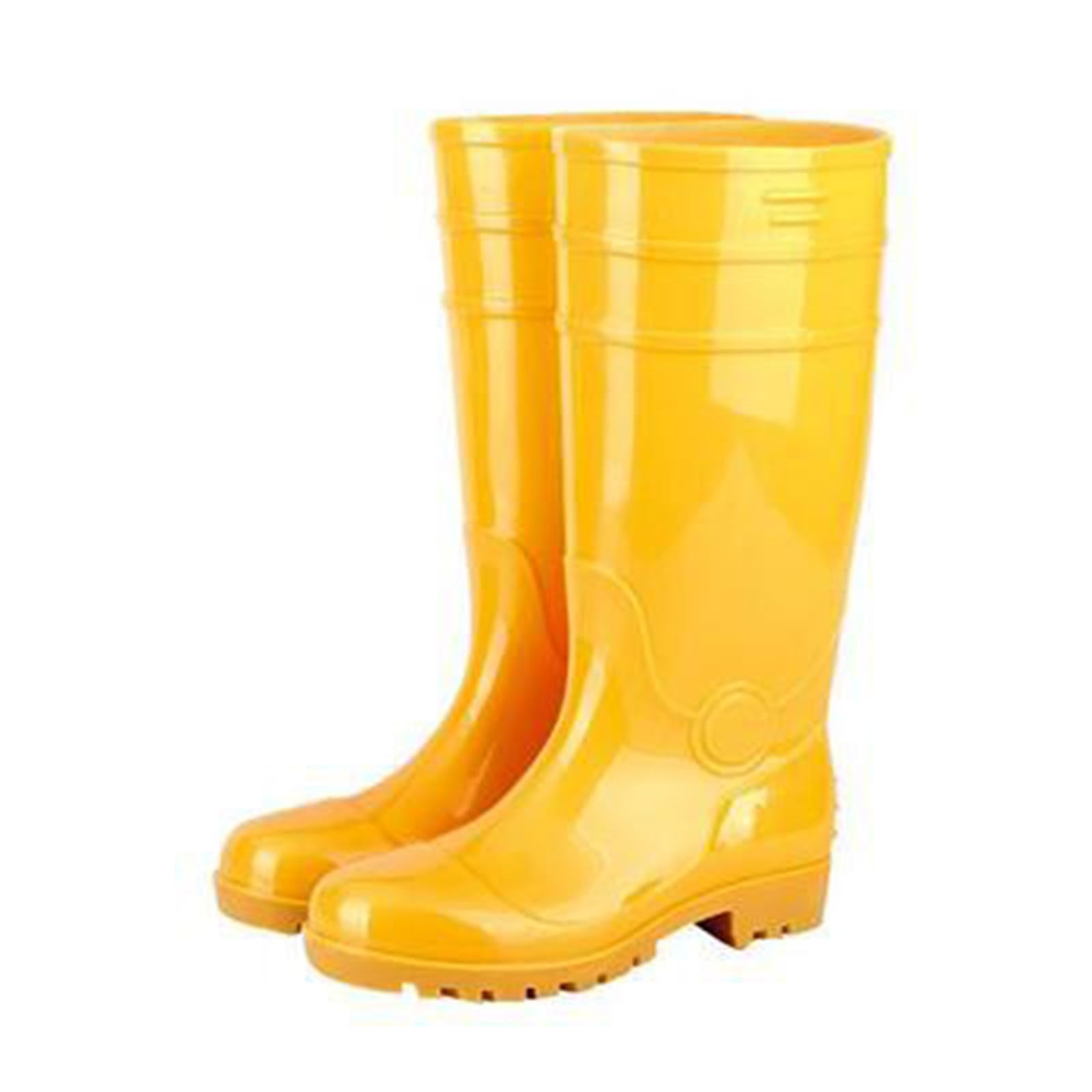 Generisch Botas de goma unisex de caña larga, para exteriores, suela de goma antideslizante, botas de lluvia, botas de lluvia, impermeables, para jardín, cómodas, botas de lluvia de goma, botines