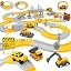 Yellow Constrcution Race Tracks Set