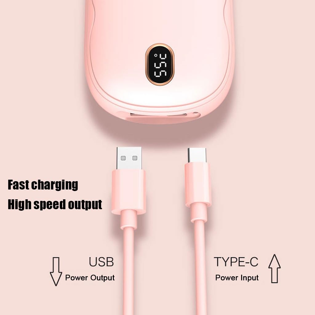 Scaldabagni ricaricabili - riscaldamento lungo 8Hrs riscaldatore ricaricabile, tasca portatile elettrico scaldamani uso come regalo di compleanno di Natale