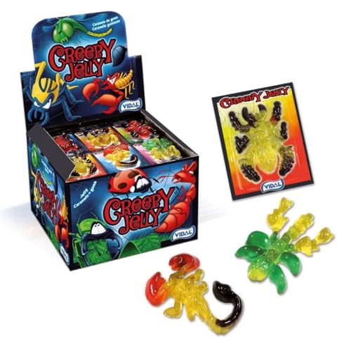 Vidal Creepy Jelly x66 (11 Sheets) Retro Sweets - Wholesale