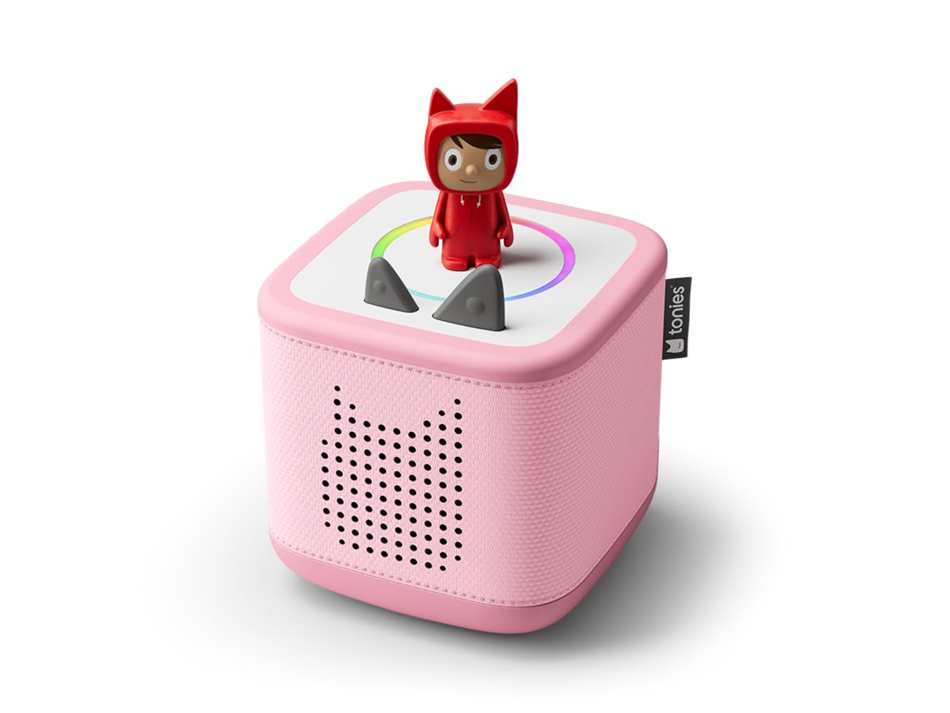 tonies Toniebox 2 Boite à Histoire pour Enfant, Musiques et Jeux 1 à 9 Ans, Ecoute, Apprends, Joue, Robuste & Facile à Utiliser, 1 Figurine Rubie, Rose Fleur