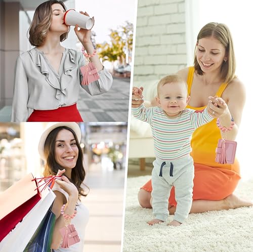Image of Wristlet Wallet for Women with Keychain - RFID Card Holder Small Wallet Wristlet with Key Ring